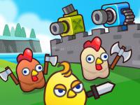 Jeu mobile Merge cannon: chicken defense