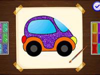 Coloring book: vehicles