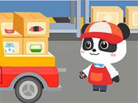Jeu mobile Cute panda super market