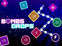 Jeu mobile Bombs drops physics balls