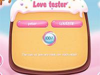 Jeu mobile Sweet love tester