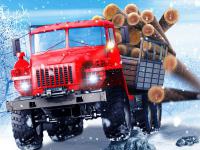 Jeu mobile Truck driver: snowy roads