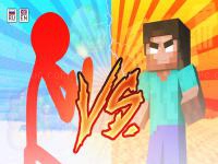 Jeu mobile Red stickman vs monster school