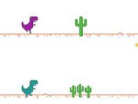 Jeu mobile 2 player dino run