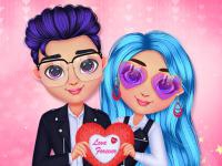 Jeu mobile Valentines matching outfits