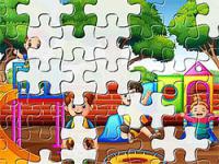 Jeu mobile Playing kids jigsaw