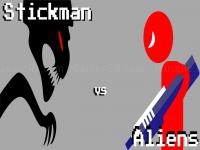 Jeu mobile Stickman vs aliens