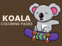 Jeu mobile Koala coloring pages