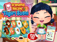 Jeu mobile Grandma recipe nigiri sushi