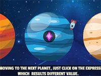 Jeu mobile Planet explorer multiplication