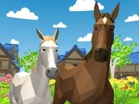 Horse family animal simulator 3d