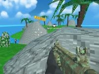 Blocky combat swat desert storm zombie
