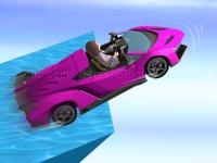Water surfer car stunt
