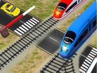 Railroad crossing station sim game 3d