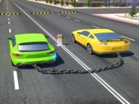 Chained cars against ramp hulk game