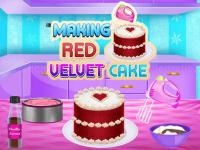 Making red velvet cake