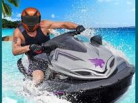 Jetsky power boat water racing stunts game