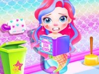 Baby mermaid caring games