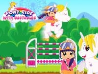 Pony ride with obstacles