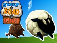 Sheep + road = danger