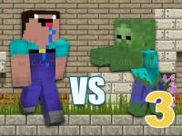Minecraft noob vs zombies 3