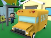 School bus simulator kid cannon