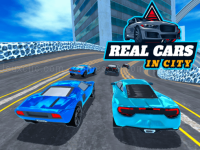 Real cars in city