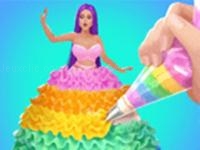 Icing on doll cake - creative bakery