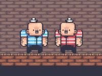 2 player red blue pirates