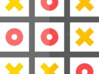 Tic tac toe multiplayer:  x o puzzle board game