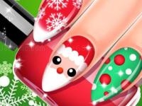 Christmas nail salon