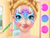 Princess christmas face painting