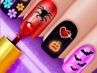 Glow halloween nails
