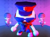 Robber vs police: fighting