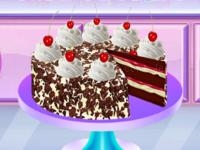Real black forest cake cooking