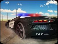 Police car chase driving sim