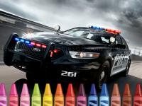 Police cars coloring