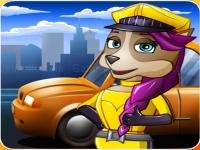 Kids racing. puppy patrol