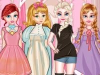 Princess paper doll style dress up