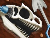 Dinosaur bone digging game