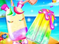 Unicorn ice pop