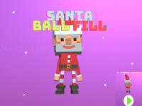 Santa ball fill 3d