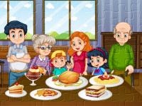 Family dinner jigsaw