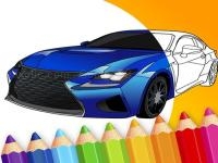 Draw car - japanese luxury cars coloring book