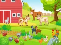 Farm animals puzzles challenge