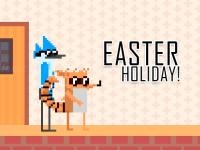 Mordecai and rigby easter holiday
