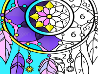 Adult coloring book game of stress relieving