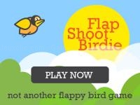 Flap shoot birdie mobile friendly fullscreen game