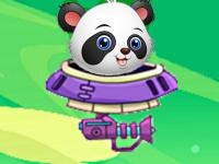Baby panda space adventure