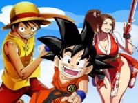 Goku, luffy & mai run